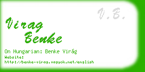 virag benke business card